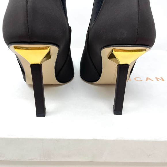 Good American Neoprene Pointed Toe Ankle Booties In Brown Size 7.5 New - Picture 7 of 11